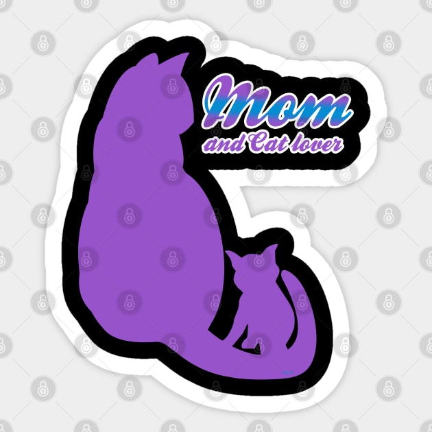 Mom & Cat Lover Sticker by creative